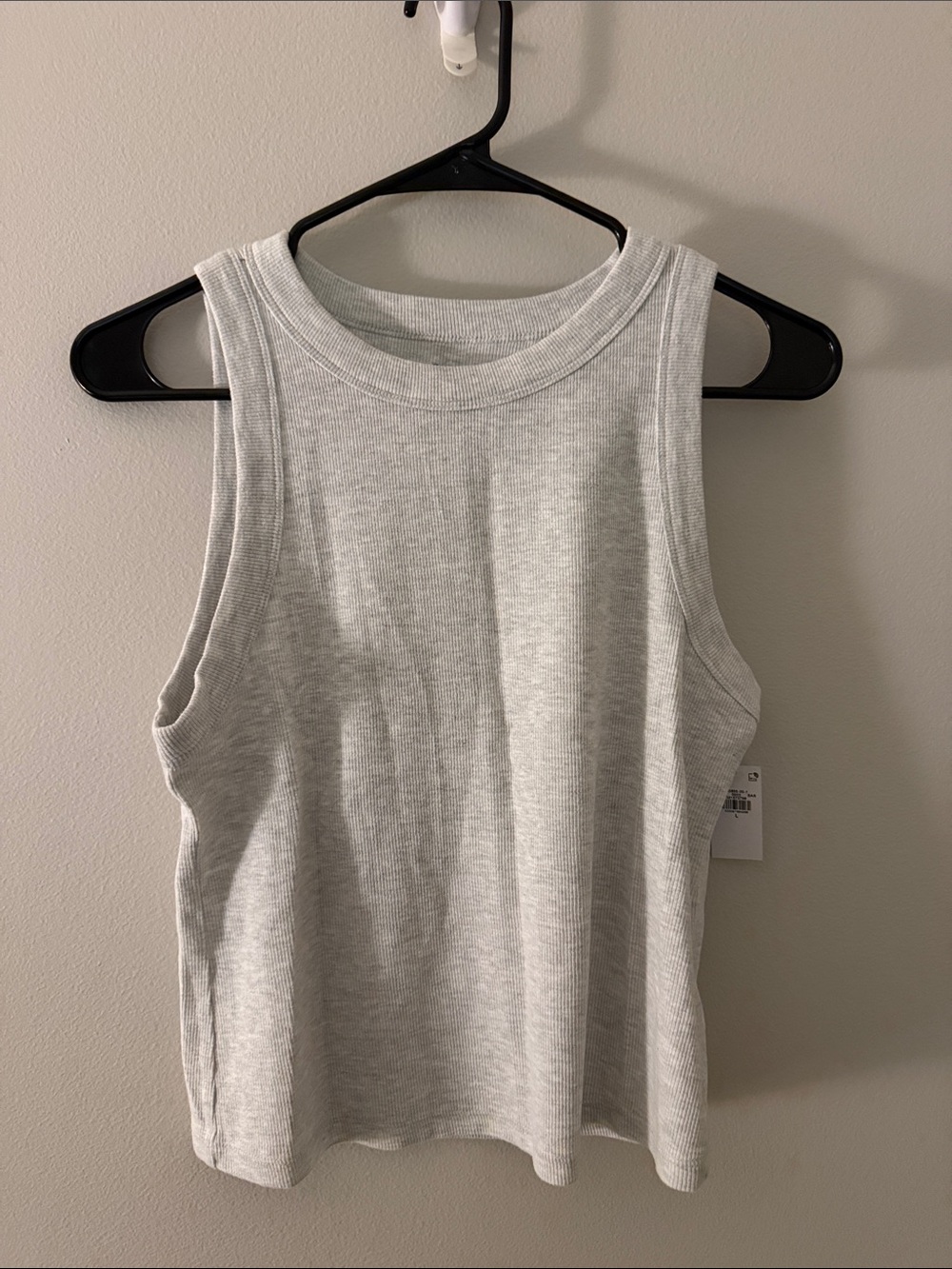 Old Navy Light Gray Ribbed Tank Top